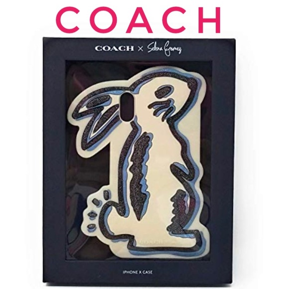 Coach Selena Gomez Collection iPhone X Case (Bunny - Picture 1 of 2